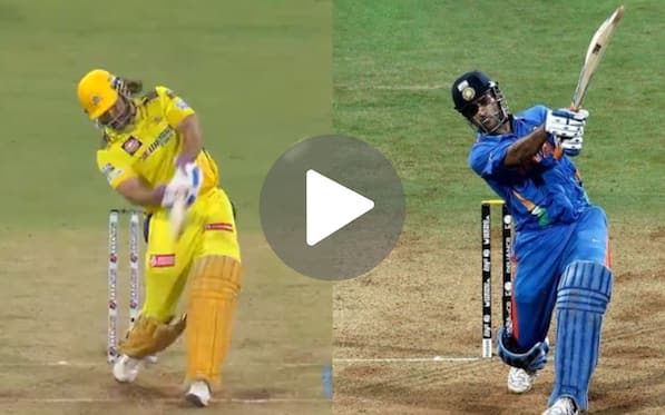 [Watch] Vintage Dhoni Recreates Iconic World Cup Final Winning-Six With His 101m Hit vs LSG